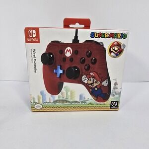 PowerA Wired Mario Swirch Controller NEW Factory Sealed (small box defect)